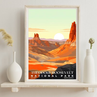 Theodore Roosevelt National Park Poster, Travel Art, Office Poster, Home Decor | S3 - image6